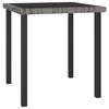 vidaXL 3 Piece Garden Dining Set Poly Rattan Grey