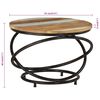 vidaXL Coffee Table Ø 55x40 cm Solid Wood Reclaimed