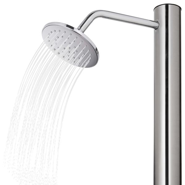 vidaXL Garden Shower 215 cm Stainless Steel