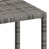 vidaXL Sun Loungers 2 pcs with Table Poly Rattan Grey