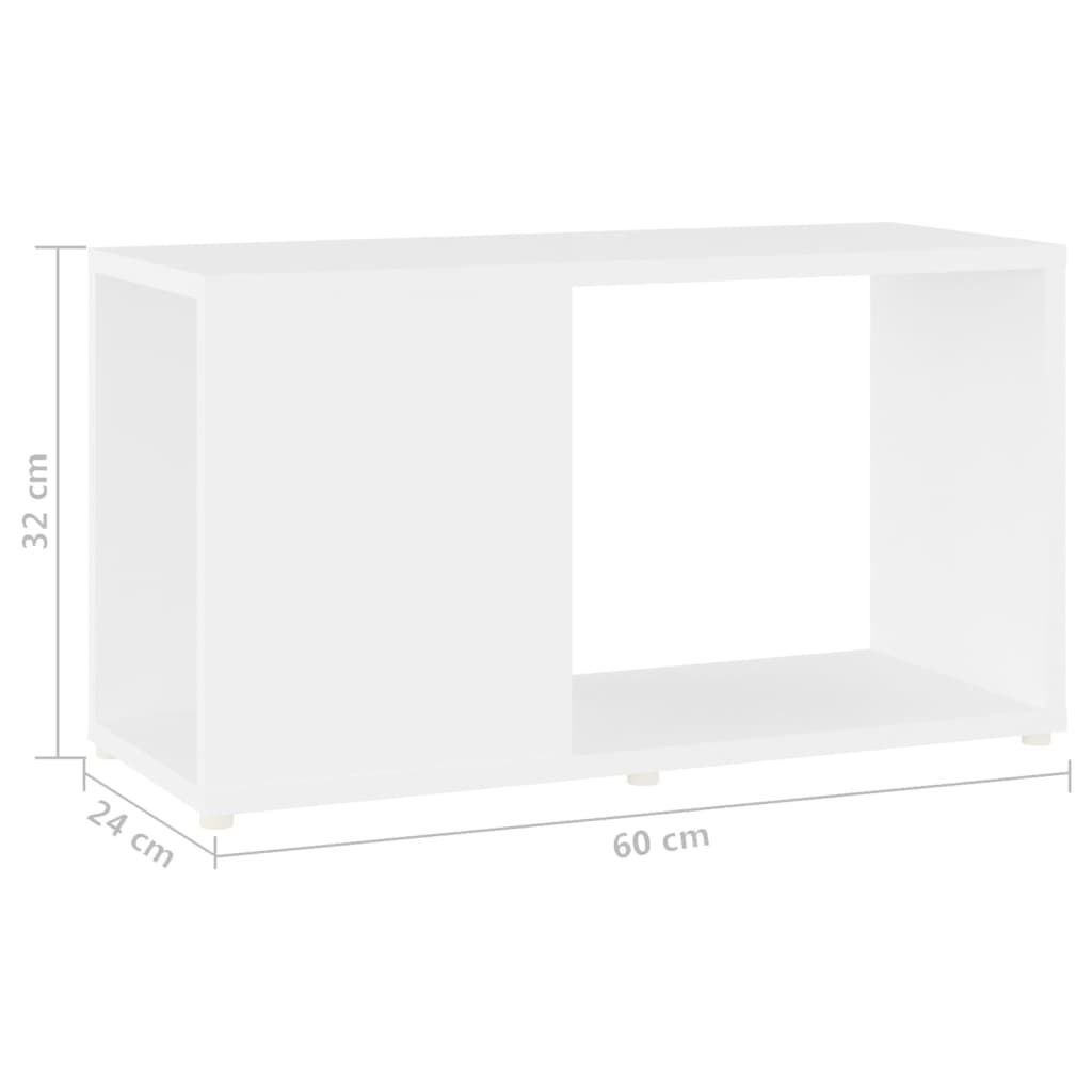 vidaXL TV Cabinet White 60x24x32cm Engineered Wood