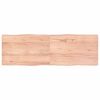 vidaXL Table Top Light Brown 180x60x(2-4)cm Treated Solid Wood Live Edge