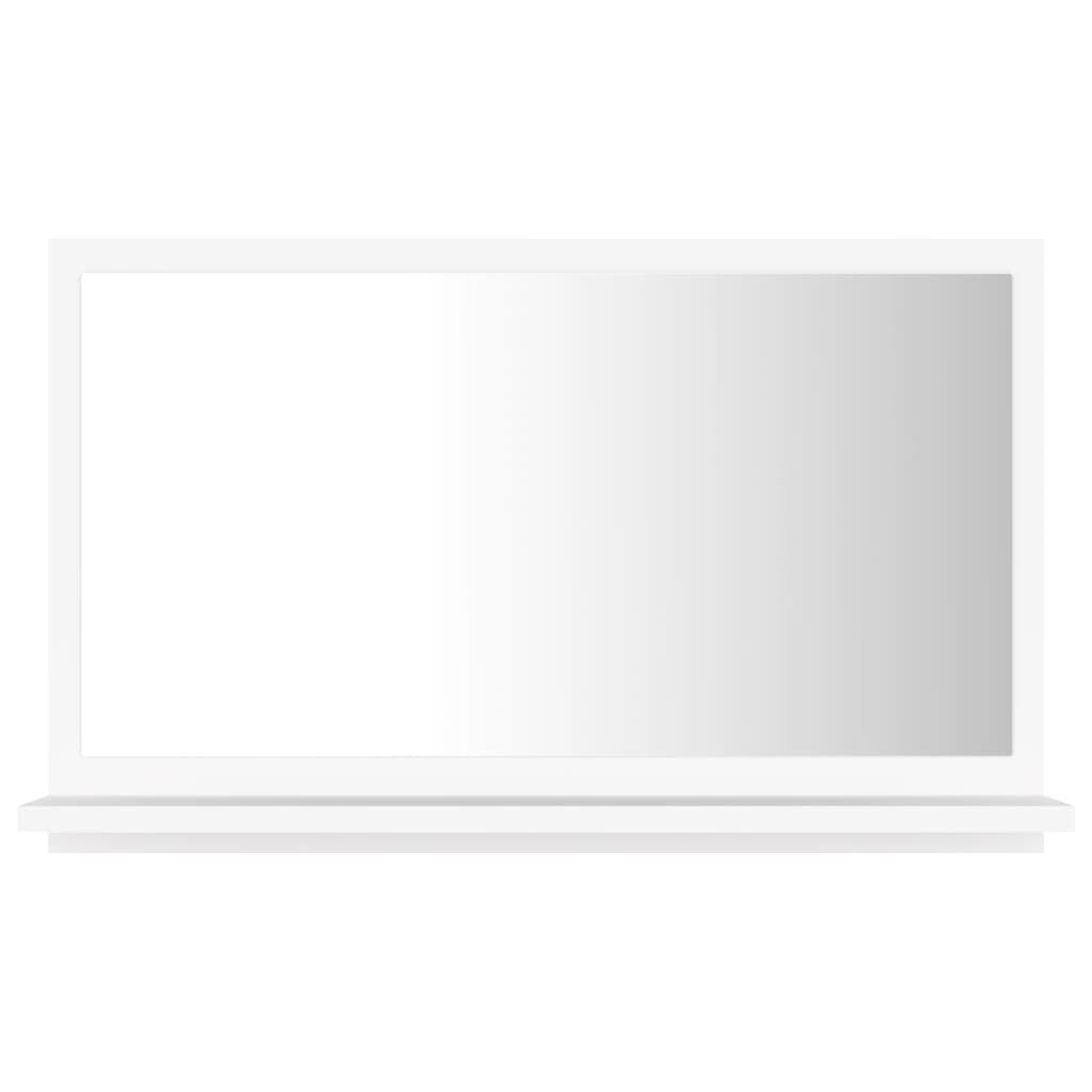 vidaXL Bathroom Mirror White 60x10.5x37 cm Engineered Wood