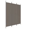 vidaXL 3-Panel Room Divider Anthracite 150x200 cm Fabric