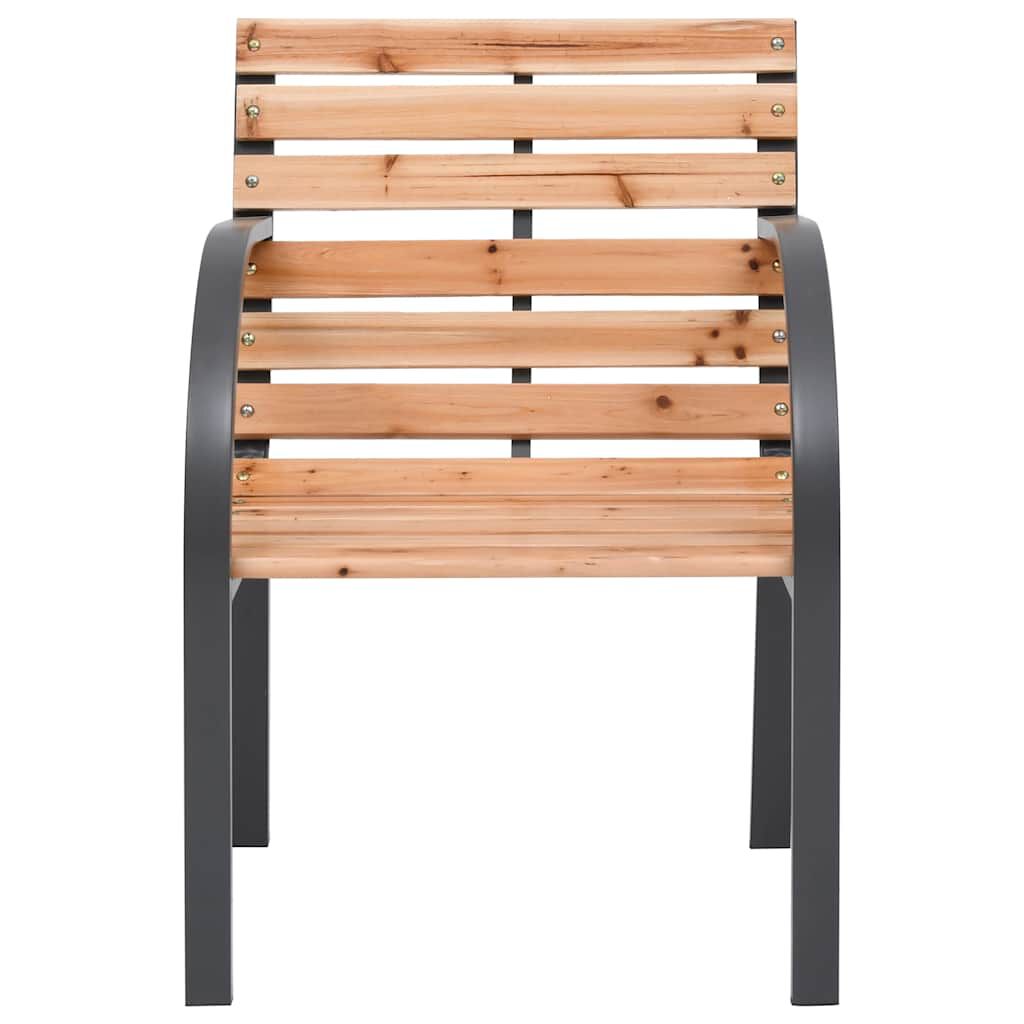 vidaXL Garden Chairs 2 pcs Solid Wood Fir