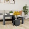 vidaXL Nesting Coffee Tables 3 pcs Grey Engineered Wood