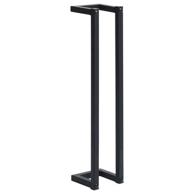 vidaXL Towel Rack Black 12.5x12.5x60 cm Iron, black vidaXL Towel Rack Black 12.5x12.5x60 cm Iron