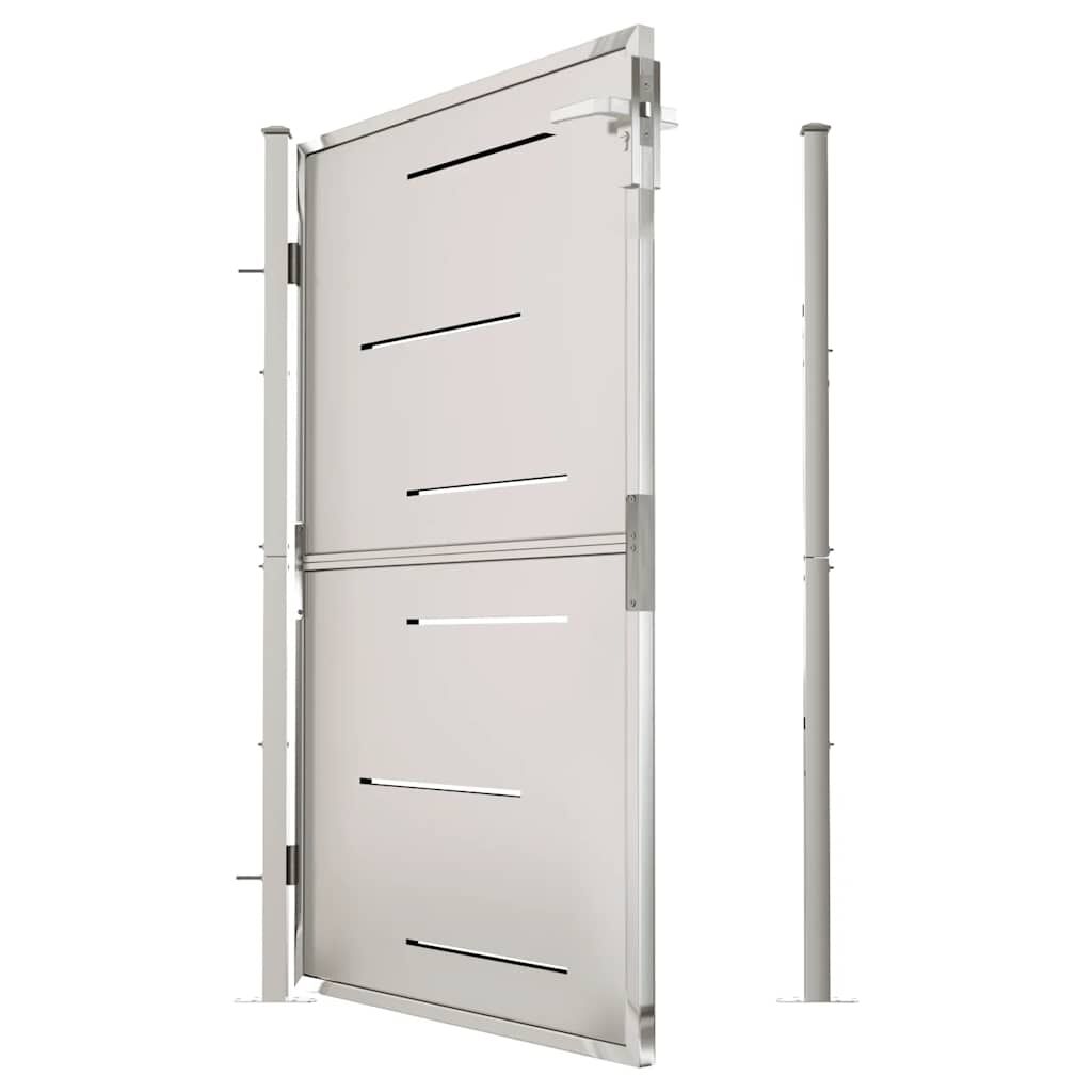 vidaXL Garden Gate 100x145 cm Stainless Steel