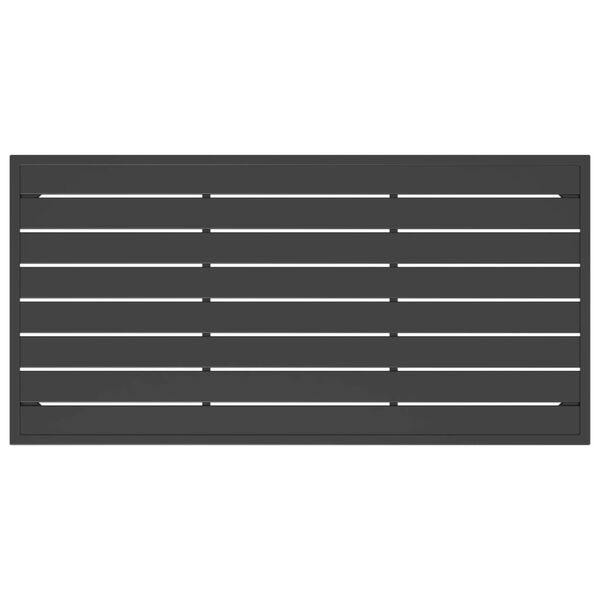 vidaXL Garden Coffee Table Anthracite 110x55x35cm Steel