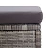 vidaXL 6 Piece Garden Sofa Set with Cushions Poly Rattan Dark Grey