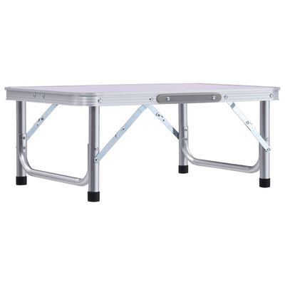 vidaXL Folding Camping Table White Aluminium 60x45 cm, white vidaXL Folding Camping Table White Aluminium 60x45 cm