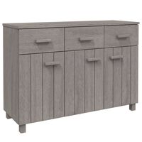 vidaXL Sideboard HAMAR Light Grey 113x40x80 cm Solid Wood Pine, light grey vidaXL Sideboard HAMAR Light Grey 113x40x80 cm Solid Wood Pine