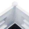vidaXL Garden Raised Bed PP White 100x43x35 cm