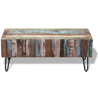 vidaXL Coffee Table Solid Reclaimed Wood 100x50x38 cm,  vidaXL Coffee Table Solid Reclaimed Wood 100x50x38 cm