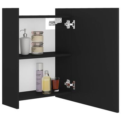 vidaXL Bathroom Mirror Cabinet Black 62.5x20.5x64 cm Engineered Wood, black vidaXL Bathroom Mirror Cabinet Black 62.5x20.5x64 cm Engineered Wood