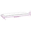 vidaXL Garden Bench Cushions 2pcs Anthracite 150x50x7cm Oxford Fabric