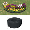vidaXL Garden Edgings 2 pcs Black 10 m 20 cm Polyethylene