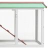 vidaXL Outdoor Large Rabbit Hutch Brown and White 145 x 45 x 84 Wood