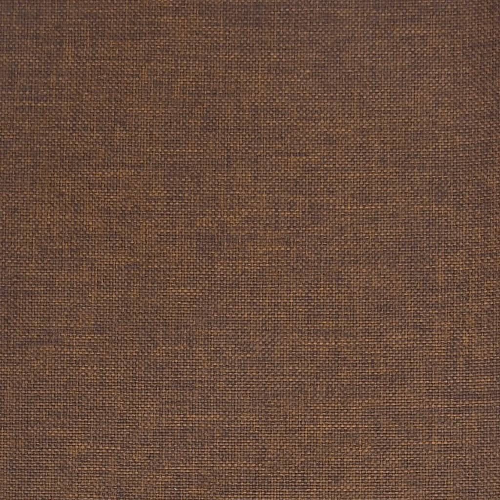 vidaXL Swivel Dining Chair Brown Fabric