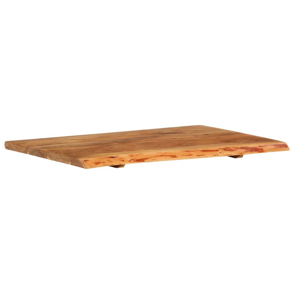 vidaXL Bathroom Vanity Top Solid Acacia Wood 80x52x2.5 cm