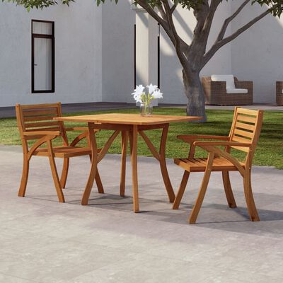 vidaXL Garden Table 85x85x75 cm Solid Wood Acacia