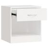 vidaXL Nightstand 2 pcs with Drawer White