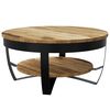 vidaXL Coffee Table Solid Rough Mango Wood 65x32 cm