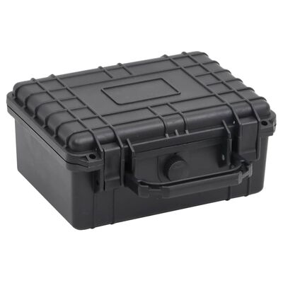vidaXL Portable Flight Case Black 24x19x11 cm PP,  vidaXL Portable Flight Case Black 24x19x11 cm PP
