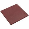vidaXL Fall Protection Tiles 18 pcs Rubber 50x50x3 cm Red