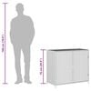 vidaXL Garden Storage Cabinet Black 83x45x76 cm Poly Rattan