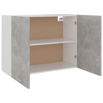 vidaXL Hanging Cabinet Concrete Grey 80x31x60 cm Engineered Wood, concrete grey vidaXL Hanging Cabinet Concrete Grey 80x31x60 cm Engineered Wood