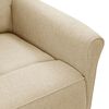 vidaXL Recliner Chair Cream Fabric