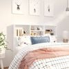 vidaXL Headboard Cabinet White 120x19x103.5 cm