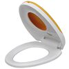 vidaXL Toilet Seats with Soft Close Lids 2pcs Plastic White and Yellow