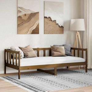 vidaXL Day Bed | Honey brown | Solid pine wood | 90 x 200 cm