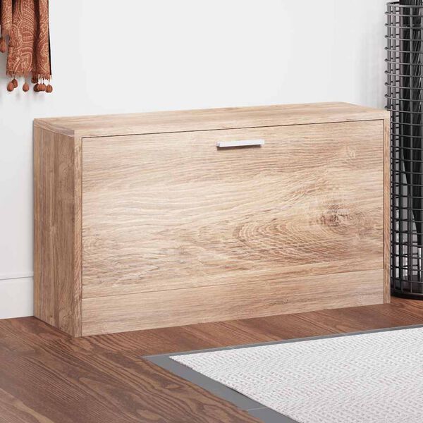 vidaXL Shoe Storage Bench Oak 80x24x45 cm