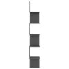 vidaXL Wall Corner Shelf Grey 20x20x127.5 cm Engineered Wood