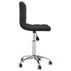 vidaXL Swivel Dining Chair Black Faux Leather