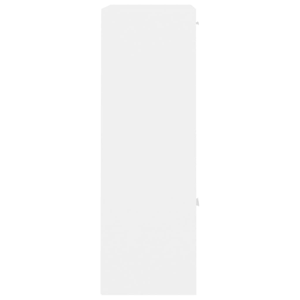 vidaXL Storage Cabinet White 60x29.5x90 cm Engineered Wood