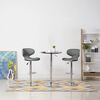 vidaXL Bar Stools 2 pcs Grey Faux Leather