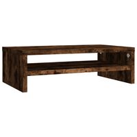 vidaXL Monitor Stand Smoked Oak 42x24x13 cm Engineered Wood, smoked oak vidaXL Monitor Stand Smoked Oak 42x24x13 cm Engineered Wood