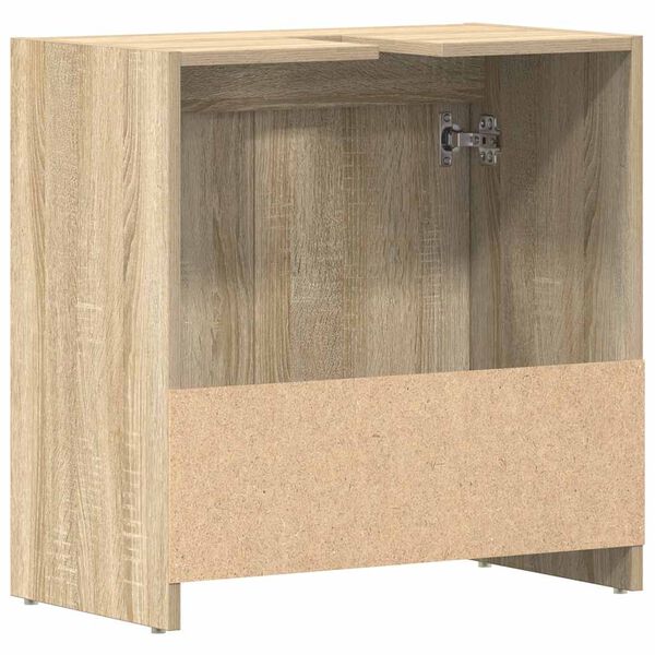 vidaXL Bathroom Cabinet Sonoma Oak 60x33x61 cm Engineered Wood