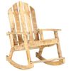 vidaXL Garden Rocking Chair | Woodgrain | Solid Mango Wood | Standard