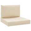 vidaXL Pallet Cushions 2 pcs Beige Oxford Fabric