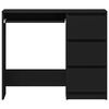 vidaXL Desk Black 90x45x76 cm Engineered Wood