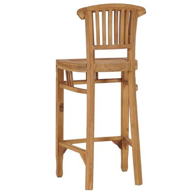 vidaXL Bar Chair Solid Teak Wood,  vidaXL Bar Chair Solid Teak Wood