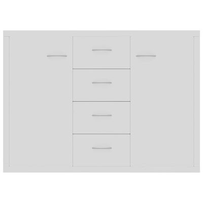 vidaXL Sideboard White 88x30x65 cm Engineered Wood, white vidaXL Sideboard White 88x30x65 cm Engineered Wood