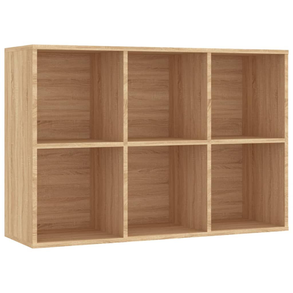 vidaXL Book Cabinet/Sideboard Sonoma Oak 66x30x98 cm Engineered Wood