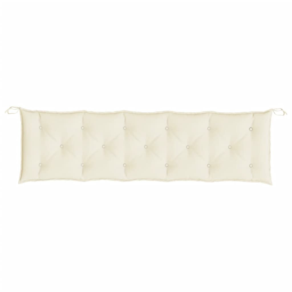 vidaXL Garden Bench Cushion Cream 180x50x7 cm Oxford Fabric