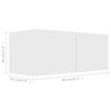 vidaXL 2 Piece TV Cabinet Set White Engineered Wood
